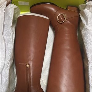 Tory Burch Brown Riding Boots Size 8W